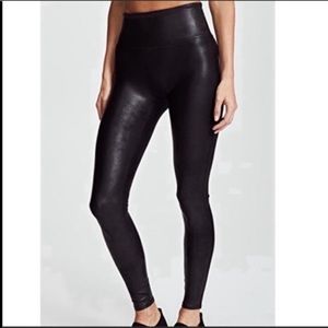 Spanx faux leather leggings small